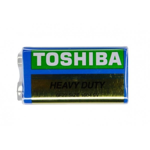 Батарейка, сольова, Toshiba, 6F22, крона, 9V